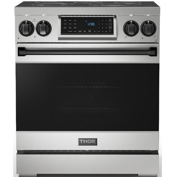  Thor Kitchen 30-inch Freestanding Electric Range with Tilt Panel RSE30-BLK IMAGE 1