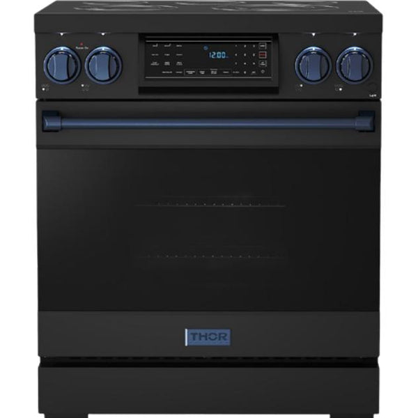  Thor Kitchen 30-inch Freestanding Electric Range with Tilt Panel RSE30B-BLU IMAGE 1