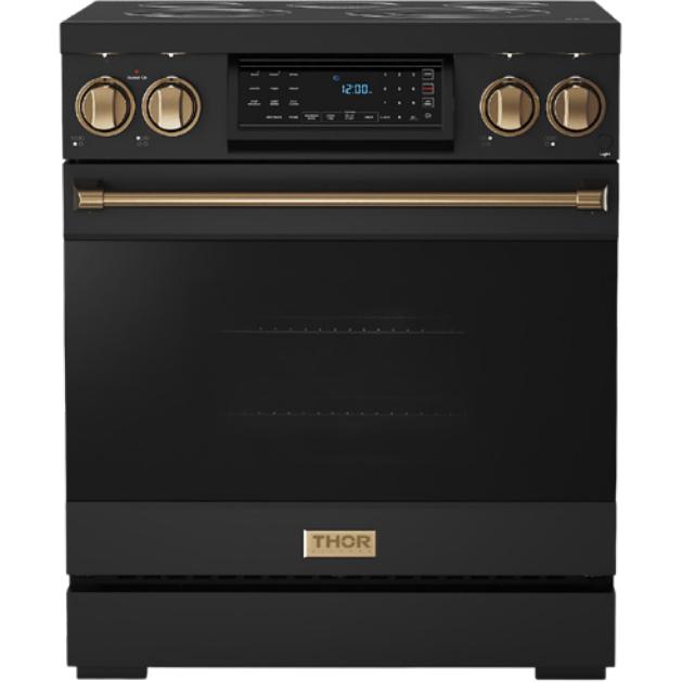  Thor Kitchen 30-inch Freestanding Electric Range with Tilt Panel RSE30B-BRZ IMAGE 1