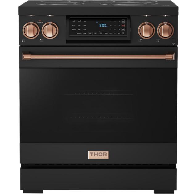  Thor Kitchen 30-inch Freestanding Electric Range with Tilt Panel RSE30B-RSG IMAGE 1