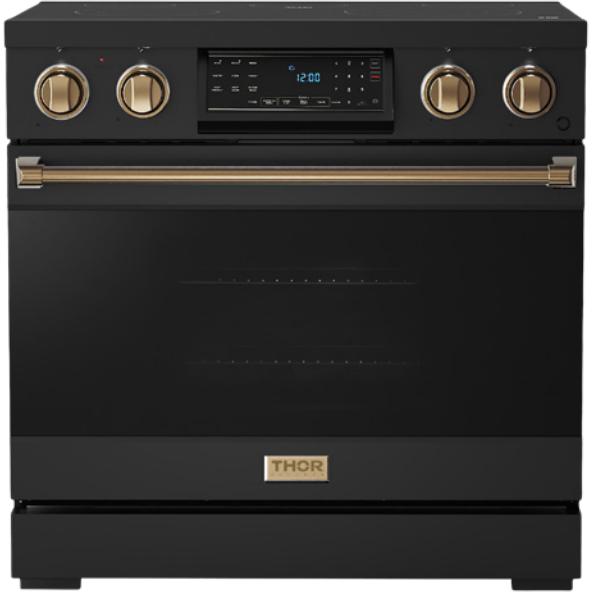  Thor Kitchen 36-inch Freestanding Electric Range with Tilt Panel RSE36B-BRZ IMAGE 1