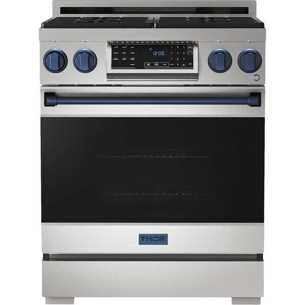  Thor Kitchen 30-inch Freestanding Gas Range with Tilt Panel RSG30-BLU IMAGE 1