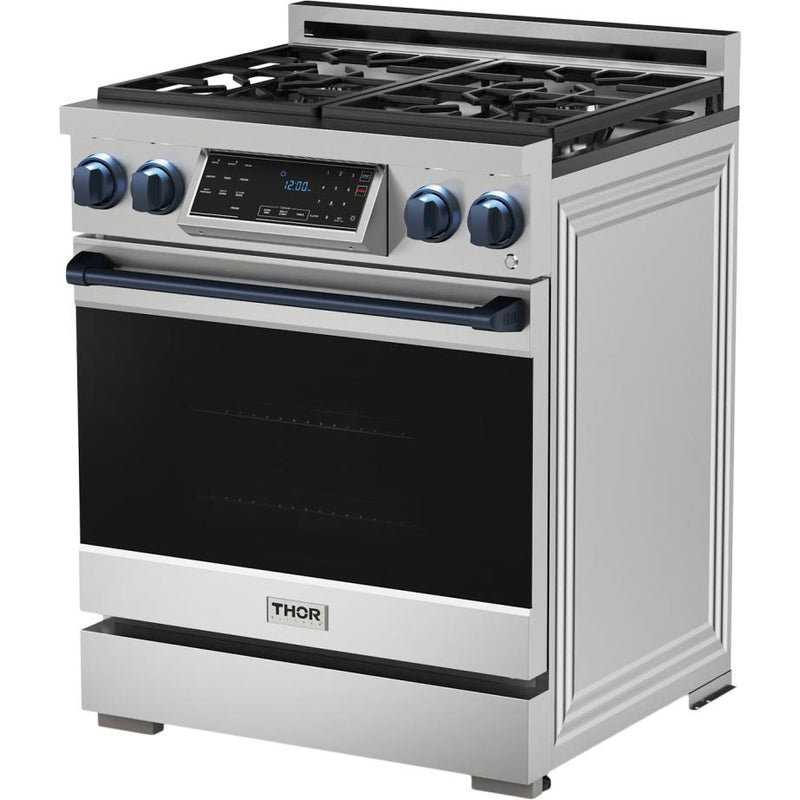  Thor Kitchen 30-inch Freestanding Gas Range with Tilt Panel RSG30LP-BLU IMAGE 3