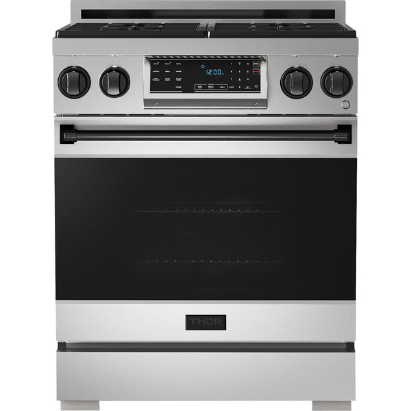  Thor Kitchen 30-inch Freestanding Gas Range with Tilt Panel RSG30LP-BLK IMAGE 1