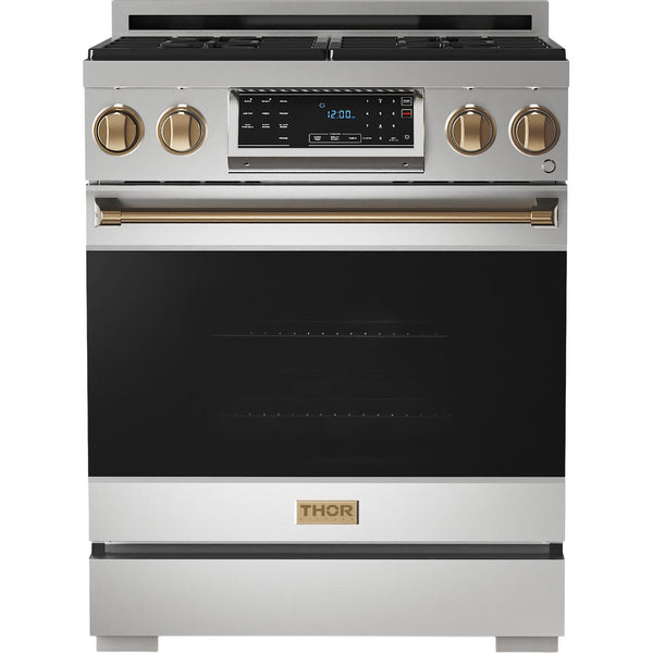  Thor Kitchen 30-inch Freestanding Gas Range with Tilt Panel RSG30LP-BRZ IMAGE 1