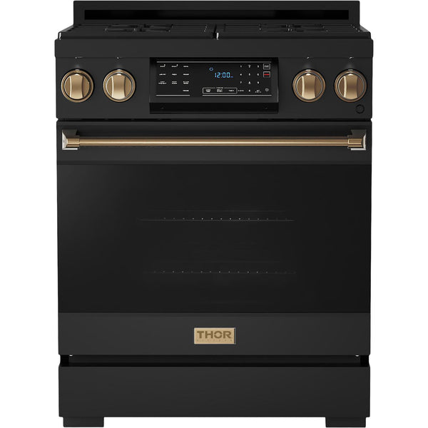  Thor Kitchen 30-inch Freestanding Gas Range with Tilt Panel RSG30B-BRZ IMAGE 1