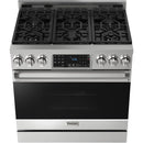  Thor Kitchen 36-inch Freestanding Gas Range with Tilt Panel RSG36 IMAGE 2