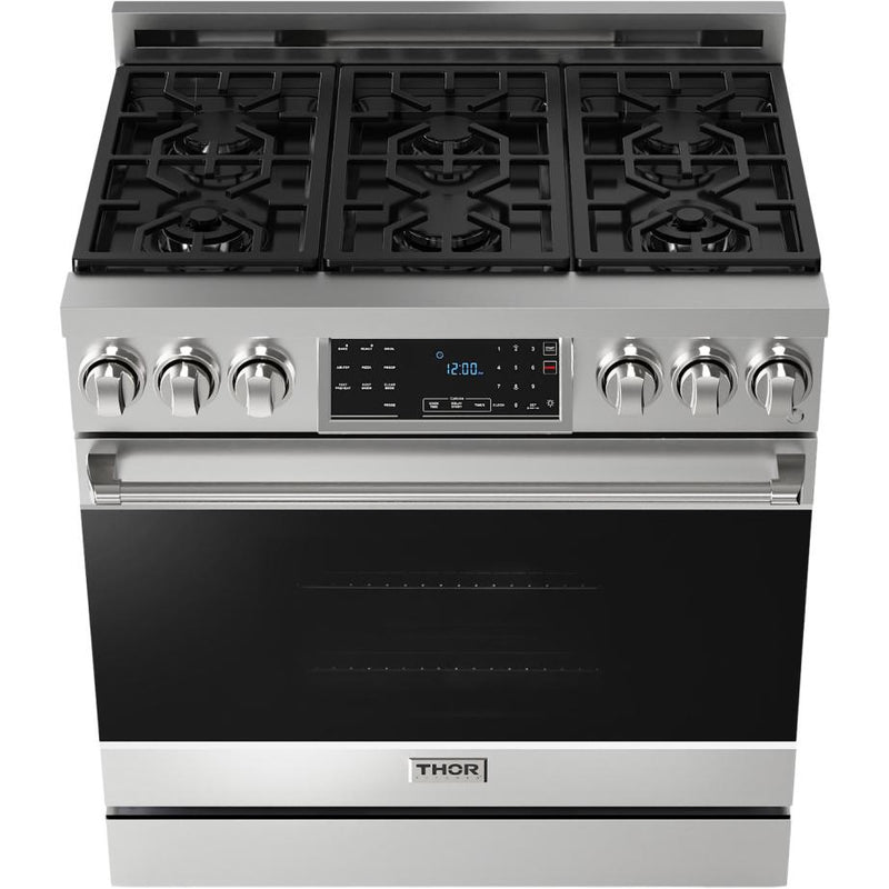  Thor Kitchen 36-inch Freestanding Gas Range with Tilt Panel RSG36LP IMAGE 2