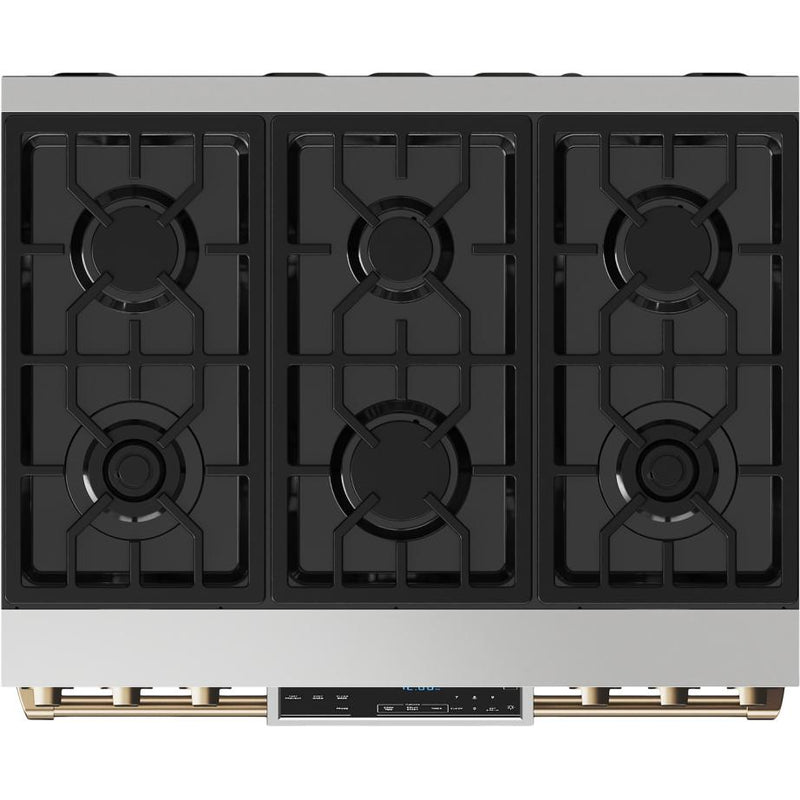  Thor Kitchen 36-inch Freestanding Gas Range with Tilt Panel RSG36-BRZ IMAGE 4