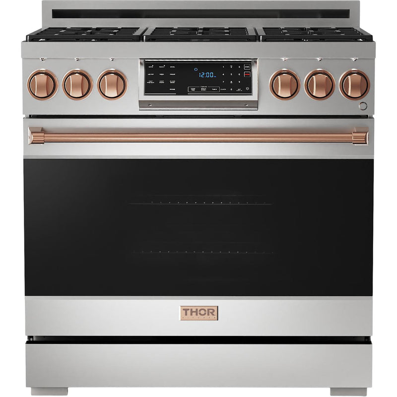  Thor Kitchen 36-inch Freestanding Gas Range with Tilt Panel RSG36LP-RSG IMAGE 1