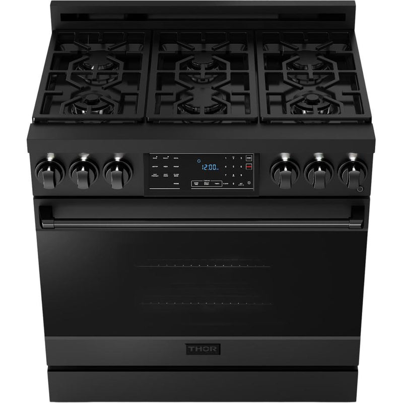  Thor Kitchen 36-inch Freestanding Gas Range with Tilt Panel RSG36B IMAGE 2