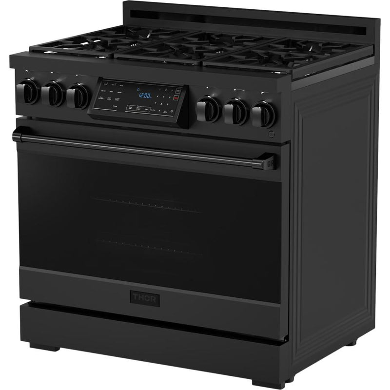  Thor Kitchen 36-inch Freestanding Gas Range with Tilt Panel RSG36BLP IMAGE 5