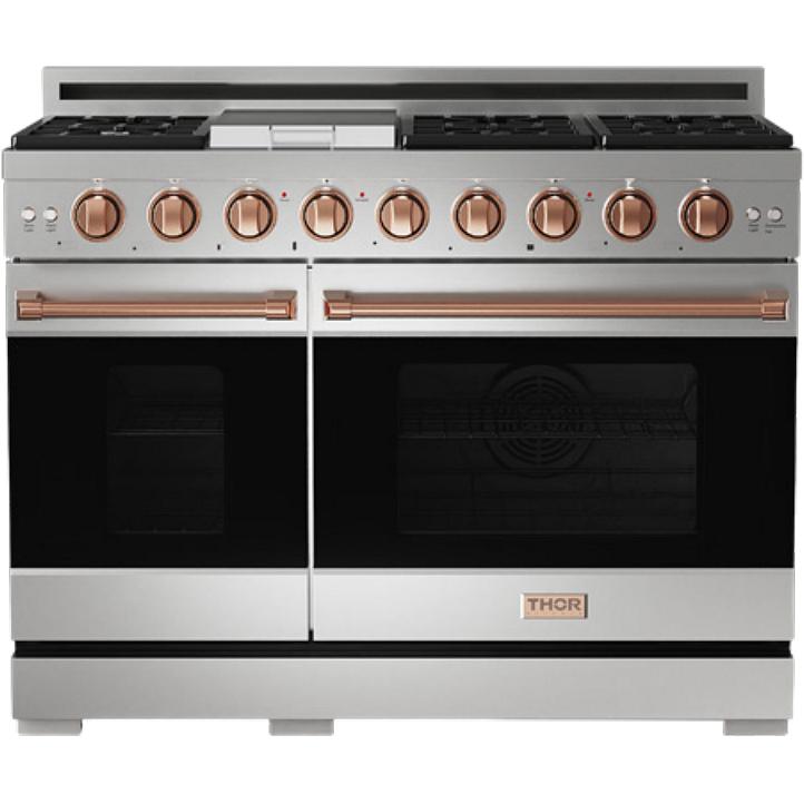  Thor Kitchen 48-inch Freestanding Gas Range with Convection Technology RSG48E-RSG IMAGE 1