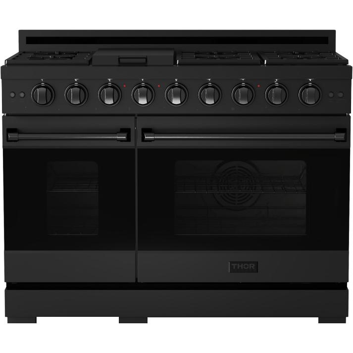  Thor Kitchen 48-inch Freestanding Gas Range with Convection Technology RSG48EBLP IMAGE 1
