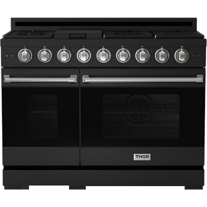  Thor Kitchen 48-inch Freestanding Gas Range with Convection Technology RSG48EB-SS IMAGE 1