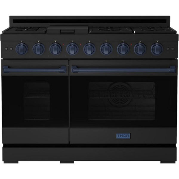  Thor Kitchen 48-inch Freestanding Gas Range with Convection Technology RSG48EBLP-BLU IMAGE 1