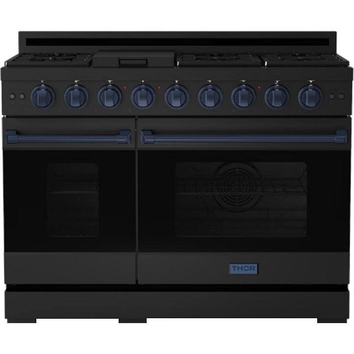  Thor Kitchen 48-inch Freestanding Gas Range with Convection Technology RSG48EBLP-BLU IMAGE 1