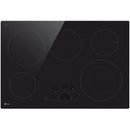 LG 30-inch Built-In Electric Cooktop with UltraHeat™ 3.0kW Element LCE3010SBE IMAGE 1