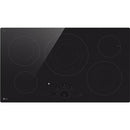LG 36-inch Built-In Electric Cooktop with UltraHeat™ 3.0kW Element LCE3610SBE IMAGE 1