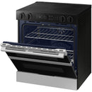  Samsung 30-inch Slide-in Electric Range with Wi-Fi NSE6DG8550SR/AA IMAGE 2