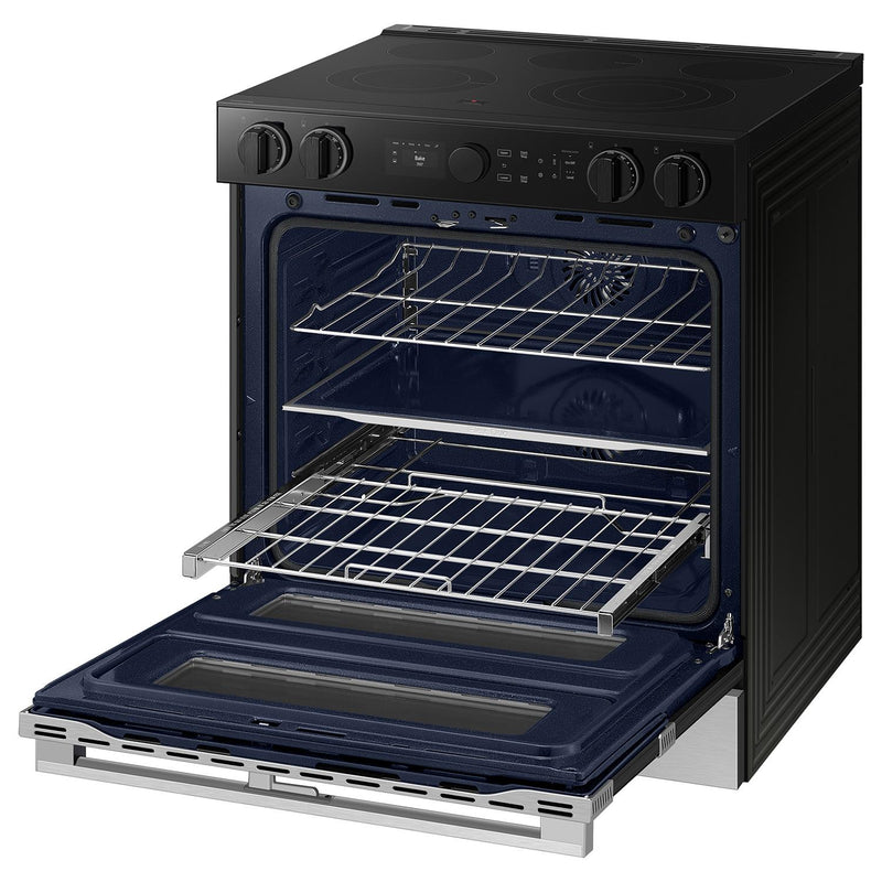  Samsung 30-inch Slide-in Electric Range with Wi-Fi NSE6DG8550SR/AA IMAGE 7