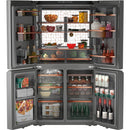 Café 22.9 Cu. Ft. Smart Counter-Depth Quad-Door Refrigerator with Dual-Dispense AutoFill Pitcher CHE23DM5WS5 IMAGE 3