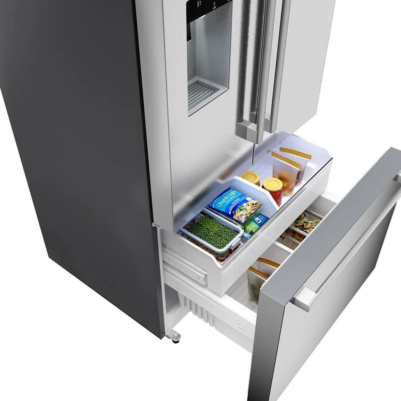 Bosch 36-inch 500 Series French Door Bottom Mount Refrigerator with Total No Frost B36FD52SNS IMAGE 13