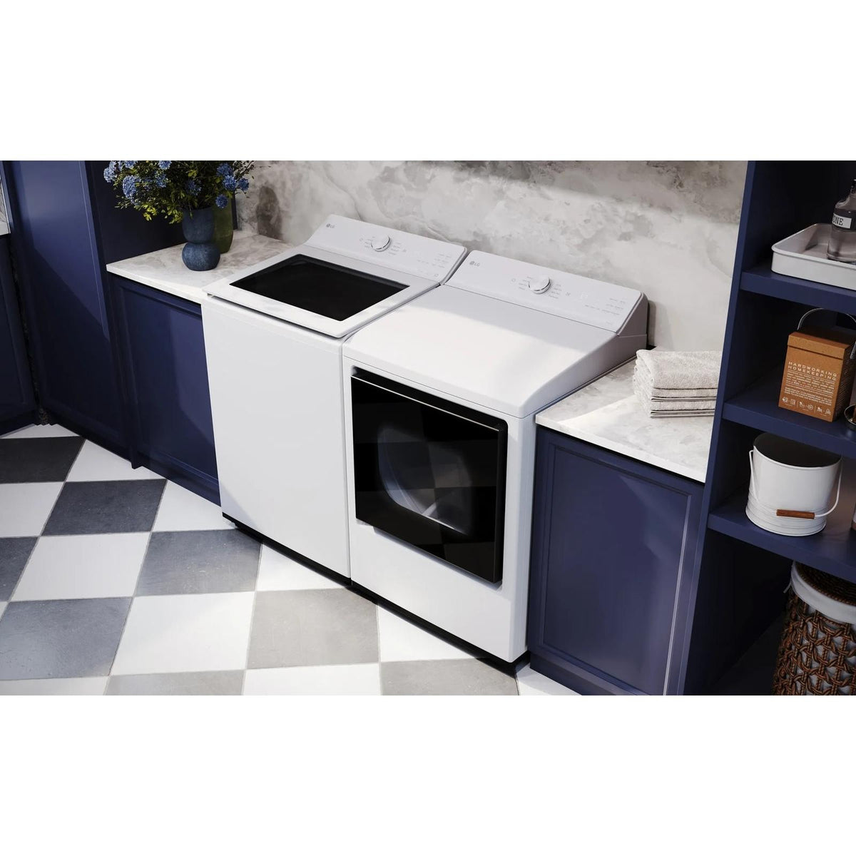 LG 7.3 cu.ft. Gas Dryer with ThinQ® DLG8201W LG 7.3 cu.ft. Gas Dryer with ThinQ® DLG8201W
