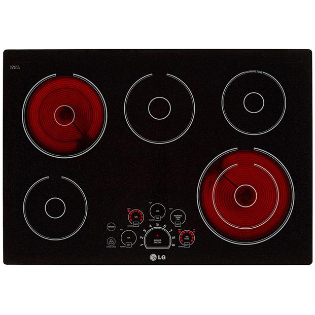 LG 30 inch Built In Electric Cooktop with SmoothTouch Controls LCE3010SB