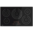 LG 36-inch Built-In Electric Cooktop with SmoothTouch™ Controls LCE3610SB IMAGE 1