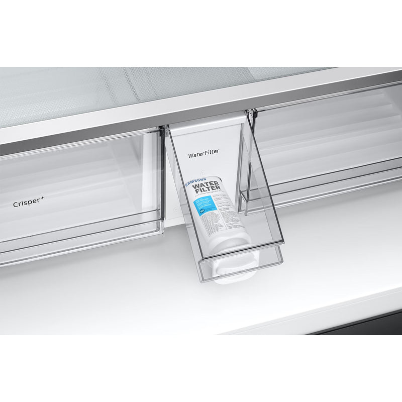 Samsung 36 Inch 23 Cu.Ft. Bespoke AI Counter Depth 4-Door French Door Refrigerator RF90F23BECRAA IMAGE 11