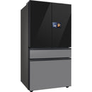  Samsung 36 Inch 23 Cu.Ft. Bespoke AI Counter Depth 4-Door French Door Refrigerator RF90F23BECRAA IMAGE 3