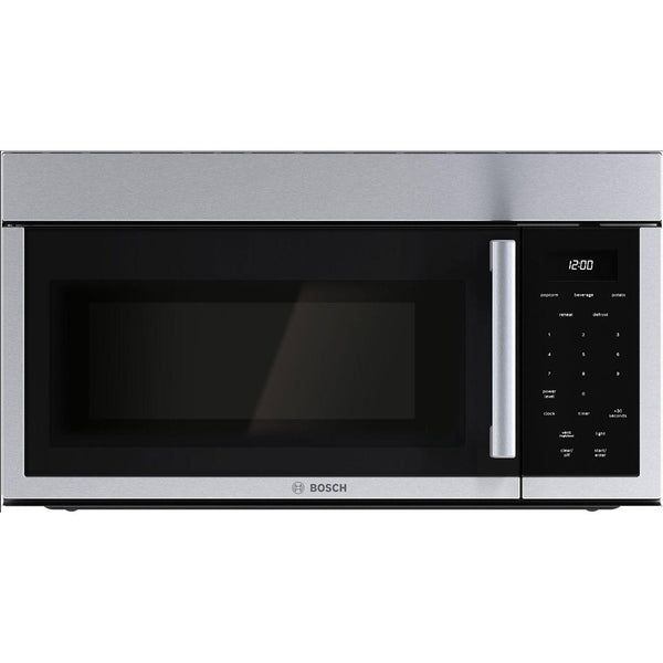  Bosch 30-inch 300 Series Over-The-Range Microwave with Left Side Opening Door HMV3055U IMAGE 1