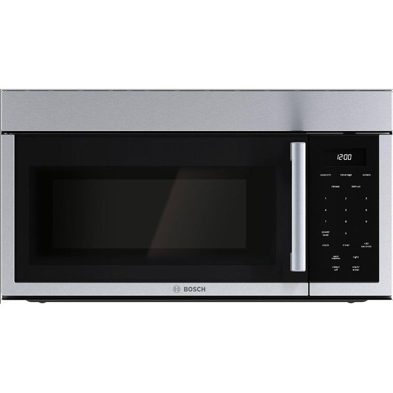  Bosch 30-inch 300 Series Over-The-Range Microwave with Left Side Opening Door HMV3055U IMAGE 1