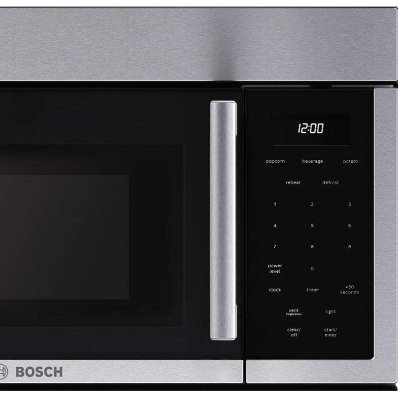  Bosch 30-inch 300 Series Over-The-Range Microwave with Left Side Opening Door HMV3055U IMAGE 2