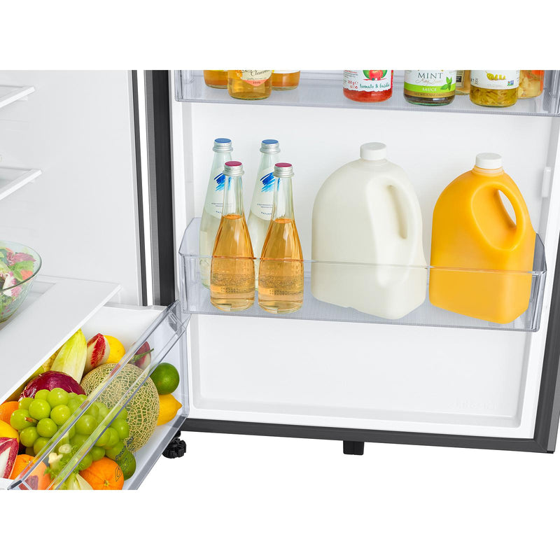  Samsung 18 cu. ft. Top Freezer Refrigerator with Ice Maker RT70F18LASR/AA IMAGE 4