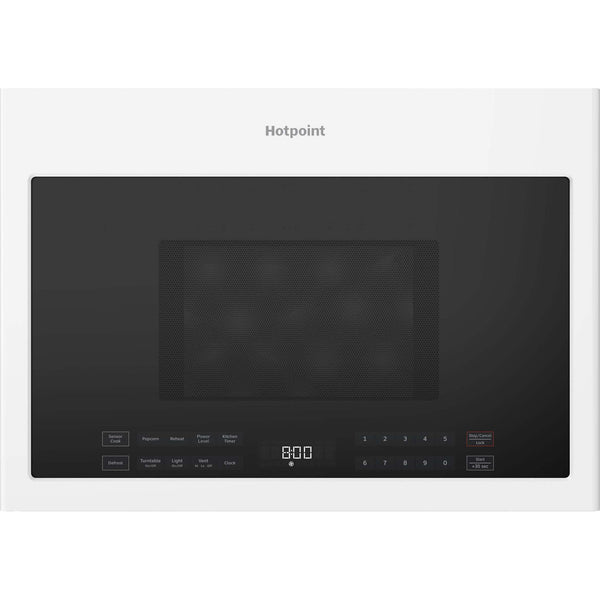 Hotpoint 24-inch 1.4 Cu. Ft. Over-The-Range Microwave Oven HVMB14S4WWW IMAGE 1