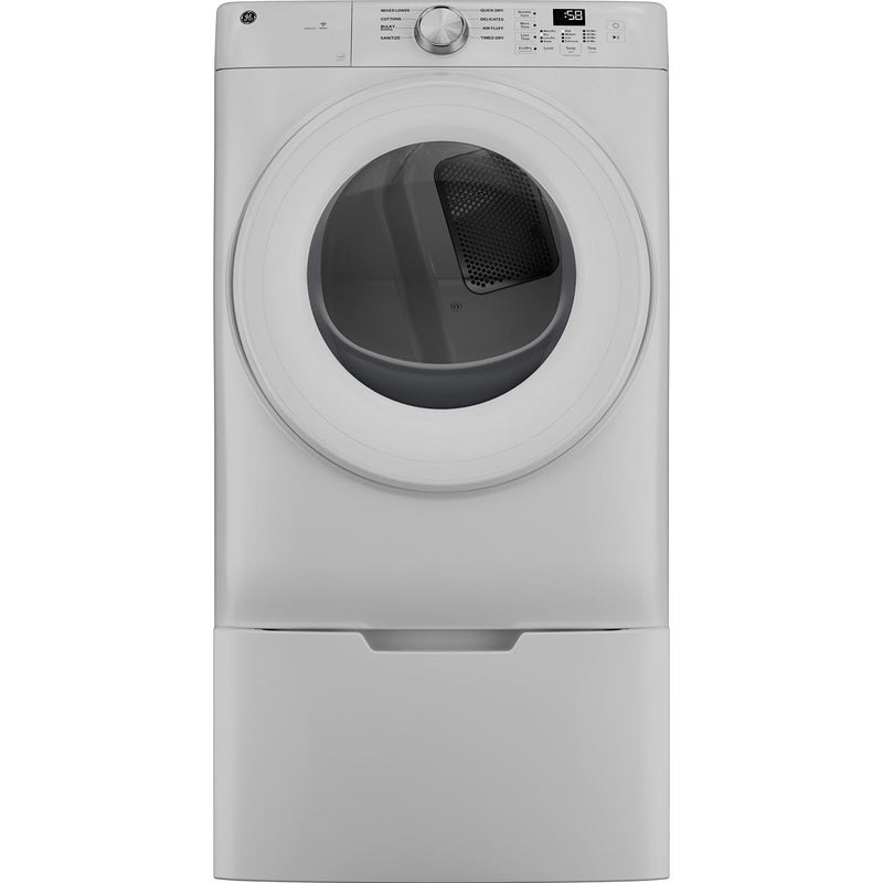 GE 7.8 cu. ft. Capacity Smart Front Load Gas Dryer GFD35GSSYWW IMAGE 4