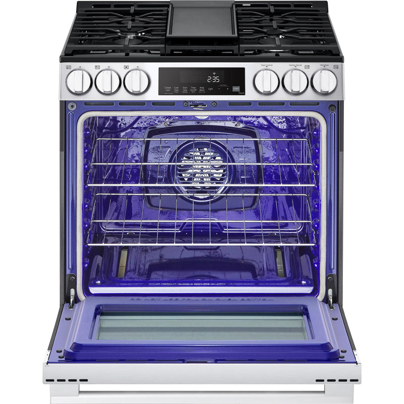 LG 5.8 cu.ft. Smart Gas Single Oven Slide-in Range with Air Fry LSGL5833X IMAGE 3