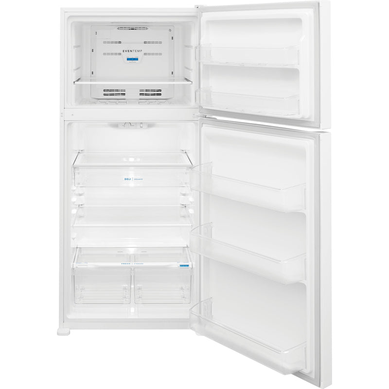  Frigidaire 30-inch, 20 cu.ft. Freestanding Top Freezer Refrigerator with EvenTemp™ FFHT2045XW IMAGE 4