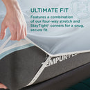  Tempur-Pedic TEMPUR-Adapt Luxe Egyptian Cotton Sheets - Sleepy Blue (Twin XL) IMAGE 17