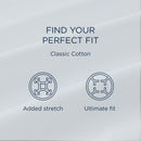  Tempur-Pedic TEMPUR Classic Cotton Sheet Set Cool Gray (Full) IMAGE 12
