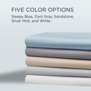  Tempur-Pedic TEMPUR Classic Cotton Sheet Set Sleepy Silver Mist (Twin XL) IMAGE 6