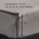  Tempur-Pedic TEMPUR Luxe Egyptian Cotton Sheet Set Cool Gray (California King ) IMAGE 3