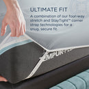  Tempur-Pedic TEMPUR Luxe Egyptian Cotton Sheet Set Silver Mist (Twin) IMAGE 9