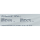  Tempur-Pedic TEMPUR ProAir Sheet Set Sleepy Blue (Split California King) IMAGE 19