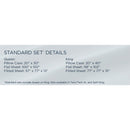  Tempur-Pedic TEMPUR Rayon from Bamboo Sheet Set Vintage Indigo (King) IMAGE 19