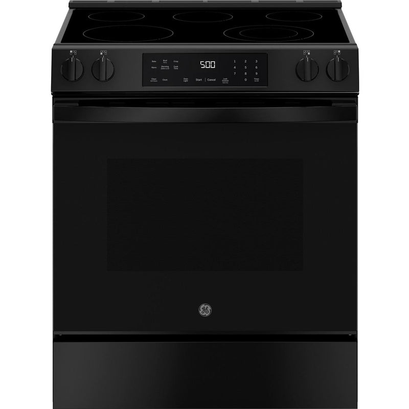  GE 30-inch Slide-in Electric Range with Crisp Mode GRS500PVBB IMAGE 1