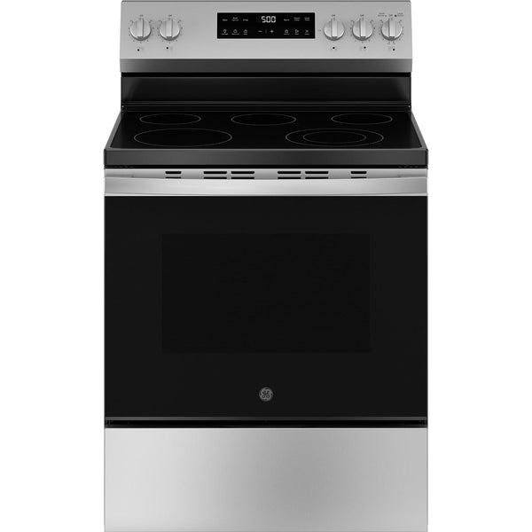  GE 30-inch Freestanding Electric Range with Crisp Mode GRF500SVSS IMAGE 1
