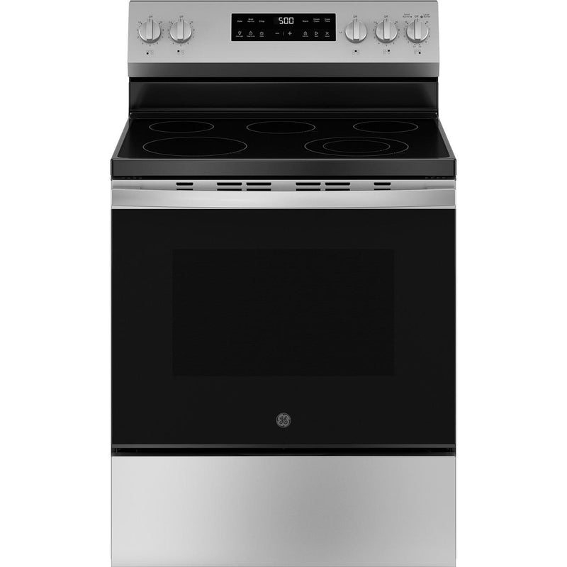  GE 30-inch Freestanding Electric Range with Crisp Mode GRF500SVSS IMAGE 1